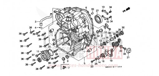 CARTER ARRIERE GL1500AN de 1992